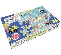 Auzou Puzzle Mon circuit en puzzle – avec 4 véhicules en bois