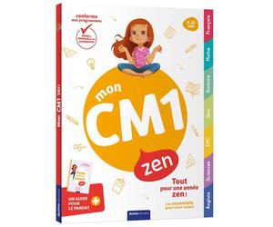 Mon cm1 zen - 9-10 ans - Florian Gelin Lepage - Auzou Philippe Eds - cartonné - Scolaire / Universitaire
