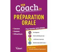 Mon coach en préparation orale Concours, Examens, Efficacité pro, 2020/2021 - Gilles Payet - Vuibert - broché - Etude