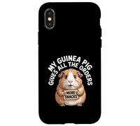 Mon Cochon d'Inde Donne Plus de collations à Toutes Les Commandes Coque pour iPhone X/XS