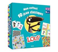Mon Coffret 10 Jeux Classiques Avec Loup - De 1 À 6 Joueurs - Avec Un Sac En Tissu - 6 Plateaux De Jeux - 2 Dés En Bois - Des Pions En Bois - Un Jeu De 54 Cartes