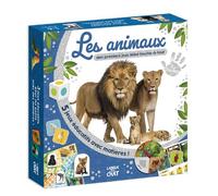 Mon coffret Bébé touche-à-tout - Les animaux - Mes premiers jeux Bébé touche-à-tout - Collectif - Langue Au Chat - Coffret - Livre-jeu