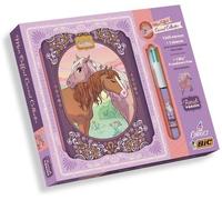 Mon Coffret Carnet Ranch Vanille - Avec 1 Joli Carnet, 1 Charm, Et 1 Stylo Bic 4 Couleurs