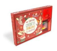 Mon coffret créatif - Dragons à colorier Un livre de coloriage, 5 feutres et 3 pochoirs - Collectif - Mila Boutan Eds - Coffret - Jeux livres objets