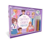 Mon Coffret Créatif Mangas - Avec Un Livre De Coloriage, 5 Feutres Et 15 Stickers