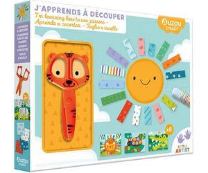 Mon coffret d'artiste - J'apprends à découper 1 ciseau + 1 tube de colle + 8 decors - Andy Passchier - Auzou Philippe Eds - Coffret - Jeux livres objets