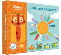 Auzou – Coffret Mon coffret d'artiste : J'apprends à découper – 1 ciseau, 1 tube de colle, 8 décors
