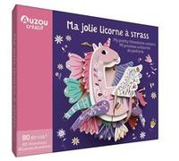 Auzou Coffret Mon coffret d'artiste : Ma jolie licorne à strass – Planche + strass