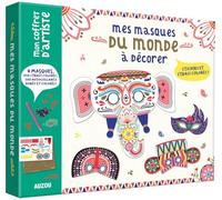 Mon coffret d'artiste - Mes masques du monde à décorer