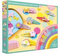 Mon Coffret D'artiste - Mon Semainier De Barrettes Arc-En-Ciel - 7 Barrettes À Créer