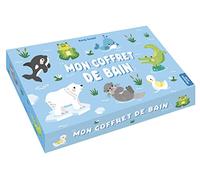 Auzou Coffret de bain Mon Coffret de Bain – 1 livre accordéon, 3 jouets de bain