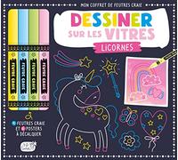 MON COFFRET DE FEUTRES CRAIE - DESSINER SUR LES VITRES LICORNES NE