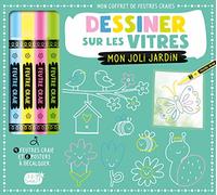 MON COFFRET DE FEUTRES CRAIE - DESSINER SUR LES VITRES MON JOLI JARDIN