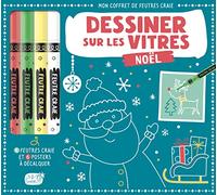1.2.3 SOLEIL! Coffret de feutres craie – Dessiner sur les vitres Noël NE