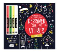 Mon coffret de feutres craie - Noël - Dessiner sur les vitres