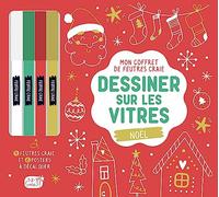 1.2.3 SOLEIL! Coffret de feutres craie Mon Coffret Noël – 4 feutres pour vitres