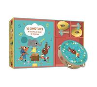 Mon Coffret D'éveil Musical - Avec 1 Livre De Comptines - 1 Tambourin Et Des Maracas En Bois (1 Cd Audio)
