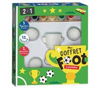 Mon coffret foot à peindre Avec figurines et pinceaux - Collectif - 1 2 3 Soleil - Boîte ou accessoire - Jeux livres objets