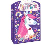 Mon coffret J'habille les licornes - Avec des stickers pailletés ! Des licornes silhouettées à habiller, un carnet créatif, des pochoirs - Collectif - Hemma - Coffret - Document jeunesse