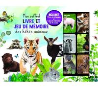 Mon coffret livre et jeu de mémoire des bébés animaux: Incluant 1 livre de 64 pages et 1 jeu mémoire de 48 cartes