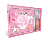 Collectif – Mon coffret mignon : Petits chats – Livre de coloriage, 5 feutres et stickers – Coffret