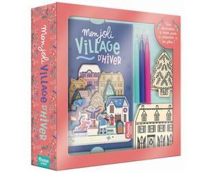 Mon coffret - Mon joli village d'hiver - + 4 objets de decoration + feutres - Paula McGloin - Auzou Philippe Eds - Jeux livres objets