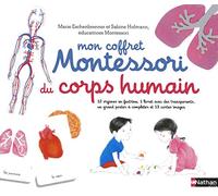 Nathan Coffret Montessori du corps humain – 12 organes feutrine, livret, 13 cartes – 6/9 ans