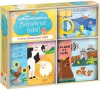 Mon Coffret Naissance - 3 Livres D'éveil Pour Bébé : Livre En Tissu, Qui Se Cache À La Ferme ? - Livre-Pousette, A La Mer ! Les Couleurs - Livre De Bain, Les Amis De La Forêt