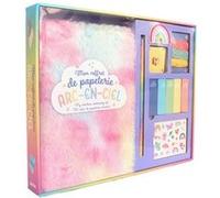 Auzou Coffret papeterie Mon coffret arc-en-ciel – 1 carnet secret – Illustrations Sandrine Monnier