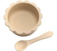 Mon coffret repas beige en silicone - Amadeus - Beige - Silicone Beige G