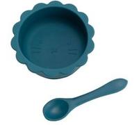 Mon coffret repas bleu en silicone - - Bleu - Silicone