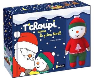 Mon coffret T'choupi aime le Père-Noël - avec une peluche T'choupi - Un beau cadeau de Noël dès 2 ans
