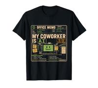 Mon Collegue Est IA Humour Sarcastique Memo Bureau T-Shirt