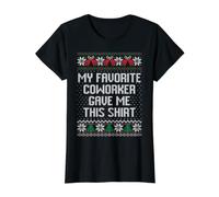 Mon collègue préféré m'a donné Cette Chemise T-Shirt Graphique avec Valeur, Femme, Noir, XS