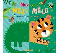 Mon colo méli-mélo - Animaux de la jungle - Adèle Dafflon - Hemma - broché - Document jeunesse