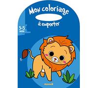 Mon coloriage à emporter - Lion - Album à colorier avec poignée - Dès 3 ans