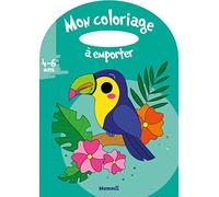 Mon coloriage à emporter -Toucan- Album à colorier avec poignée - Dès 4 ans