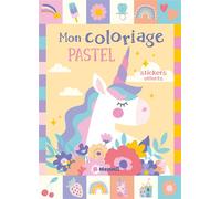 Mon coloriage pastel (Licornes) - Stickers offerts - Collectif - Hemma - broché - Document jeunesse