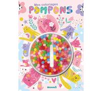 Mon coloriage pompons - Chats - Coloriage - Pompons multicolores - colle - activités - Bricolage - 4 ans