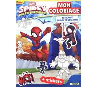 Marvel Spidey et ses amis extraordinaires - Mon coloriage - Retrouve Spidey et ses amis - Livre de coloriage cherche et trouve avec stickers - Dès 4 ans