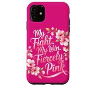 Mon Combat Ma Victoire Rose Sensibilisation au Cancer Coque pour iPhone 11
