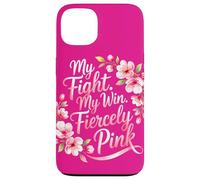 Mon Combat Ma Victoire Rose Sensibilisation au Cancer Coque pour iPhone 13