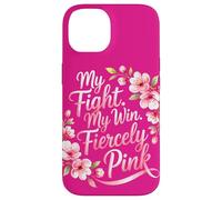 Mon Combat Ma Victoire Rose Sensibilisation au Cancer Coque pour iPhone 14