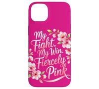 Mon Combat Ma Victoire Rose Sensibilisation au Cancer Coque pour iPhone 14 Plus