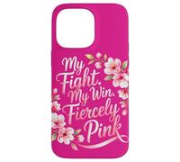 Mon Combat Ma Victoire Rose Sensibilisation au Cancer Coque pour iPhone 14 Pro Max