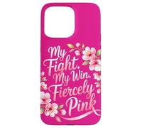 Mon Combat Ma Victoire Rose Sensibilisation au Cancer Coque pour iPhone 15 Pro Max