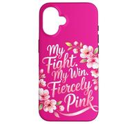 Mon Combat Ma Victoire Rose Sensibilisation au Cancer Coque pour iPhone 16