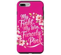 Mon Combat Ma Victoire Rose Sensibilisation au Cancer Coque pour iPhone 7 Plus/8 Plus