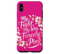 Mon Combat Ma Victoire Rose Sensibilisation au Cancer Coque pour iPhone XS Max
