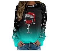 Mon Compte Client Amazon Commande, Sweat de Noel Femme Chaud Col Rond Pull Noel Grande Taille 2024 Sweat Noel Confortable Hiver Pull de Noel Christmas Manches Longues Pull Moche de Noel